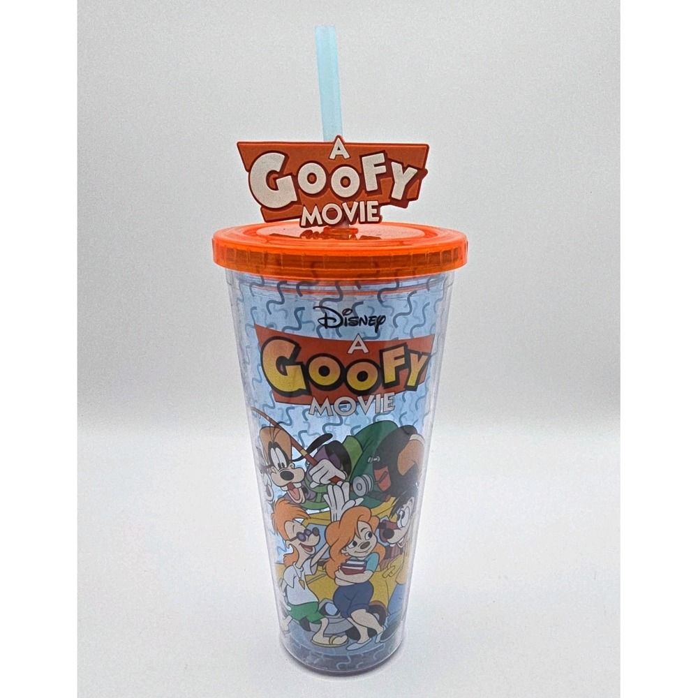 Disney A Goofy Movie Tumbler Cup w/ Lid & Straw Disney Franchise 24 ounce